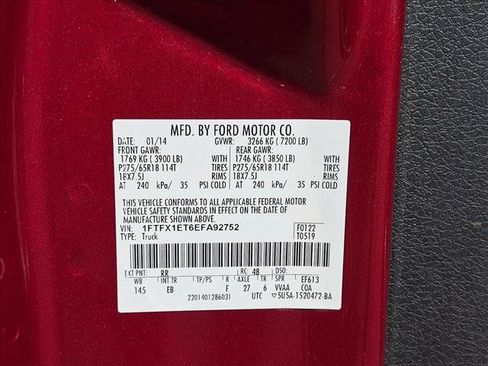 Used 2014 Ford F150 Lariat w/ Lariat Chrome Package AWD/4WD image 17