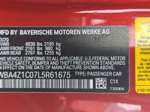 Used 2020 BMW 430i Convertible w/ Convenience Package RWD image 19