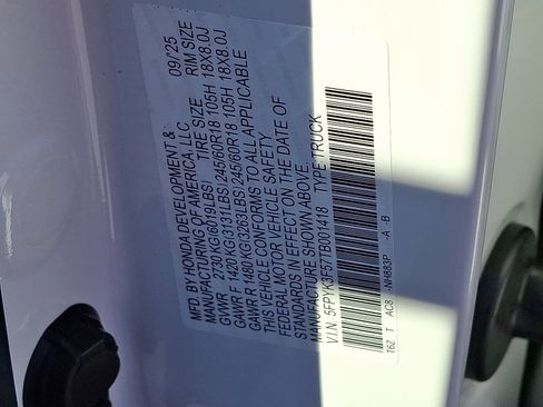 New 2026 Honda Ridgeline RTL image 14