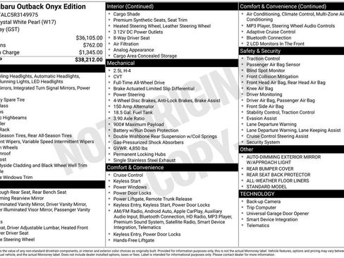 Used 2024 Subaru Outback Onyx Edition image 3
