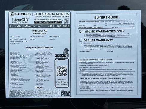 Used 2023 Lexus NX 350 AWD w/ Accessory Package (P3) image 35