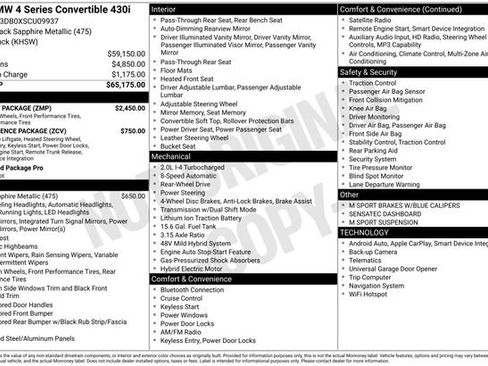 New 2025 BMW 430i Convertible w/ M Sport Package image 13