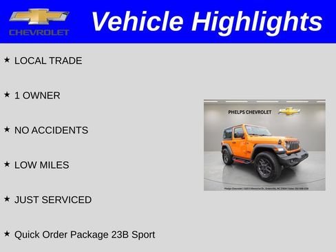 Used 2025 Jeep Wrangler Sport AWD/4WD image 2