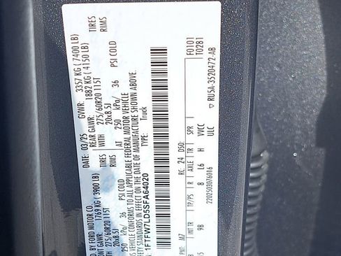 Used 2025 Ford F150 Platinum w/ Equipment Group 702A High image 33