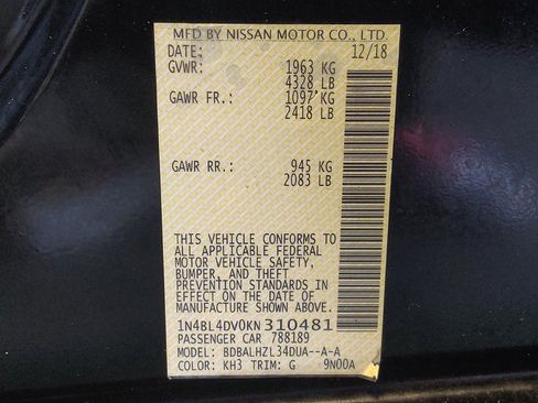 Used 2019 Nissan Altima 2.5 SV FWD image 33