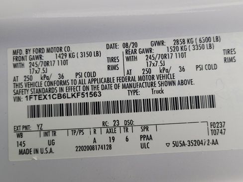 Used 2020 Ford F150 XLT RWD image 33
