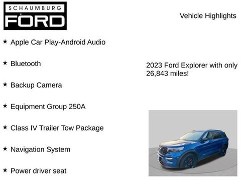 Used 2023 Ford Explorer ST-Line w/ Class IV Trailer Tow Package AWD/4WD image 8