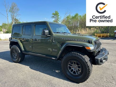 Certified 2022 Jeep Wrangler Unlimited Rubicon w/ Xtreme Recon 35" Tire Package AWD/4WD image 1