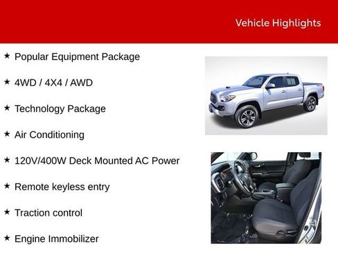 Used 2018 Toyota Tacoma TRD Sport w/ Technology Package AWD/4WD image 9
