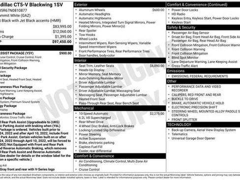 Certified 2022 Cadillac CT5 V Blackwing w/ Driver Assist Package image 34