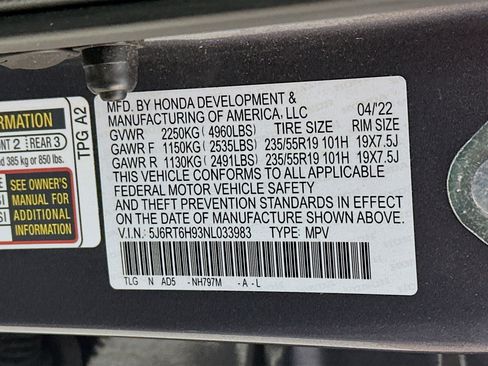 Used 2022 Honda CR-V Touring image 30