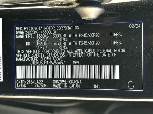 Certified 2024 Toyota 4Runner Limited AWD/4WD image 34