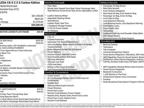 Used 2023 MAZDA CX-5 Carbon Edition AWD/4WD image 17