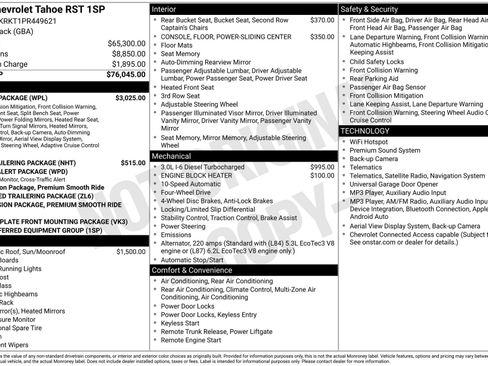 Used 2023 Chevrolet Tahoe RST w/ Luxury Package AWD/4WD image 3