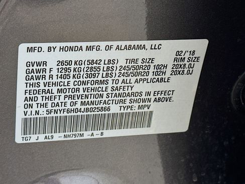 Used 2018 Honda Pilot Elite image 12