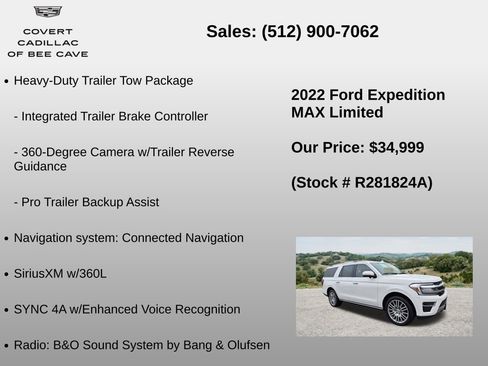 Used 2022 Ford Expedition Max Limited AWD/4WD image 12