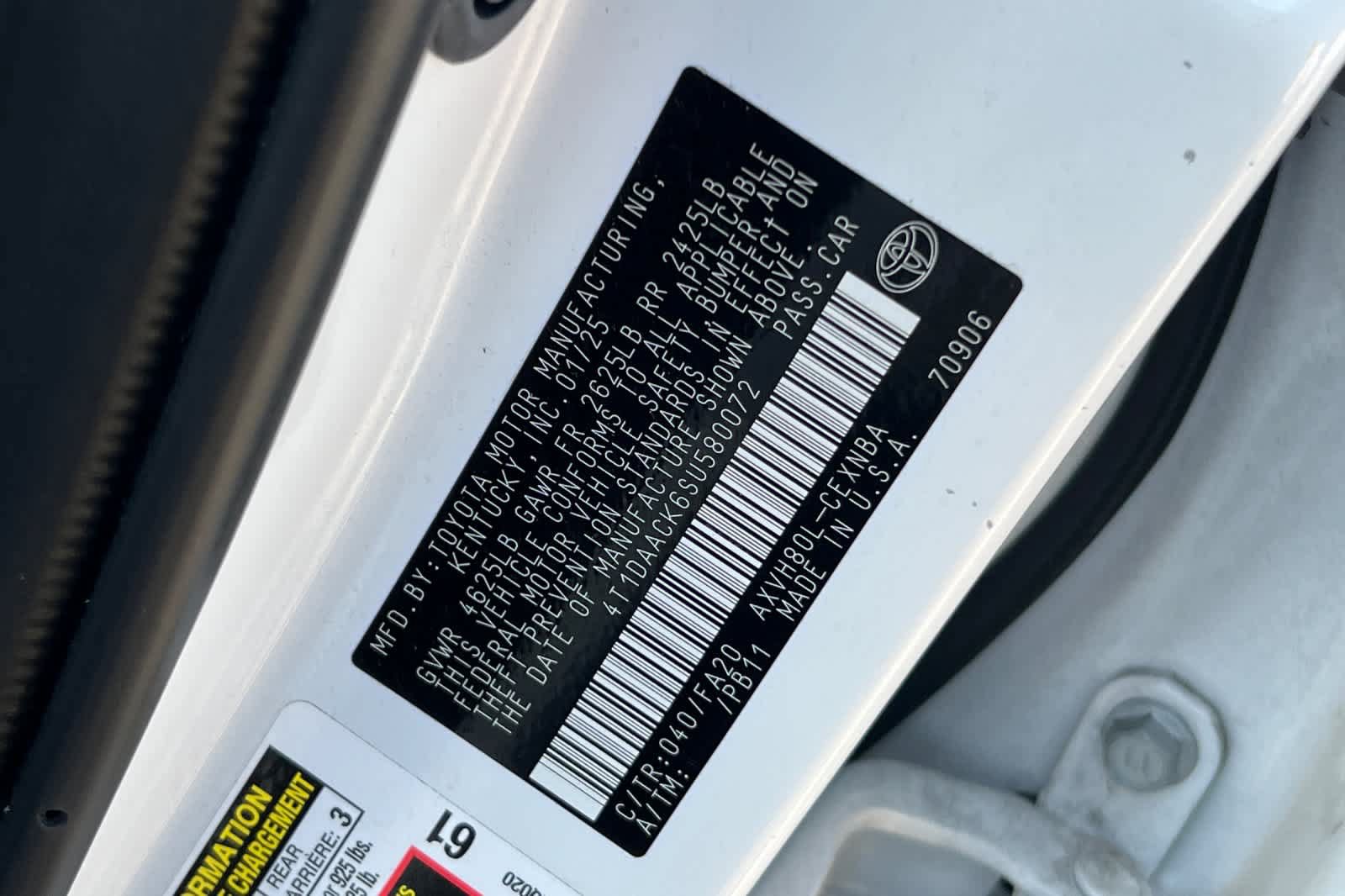 Certified 2025 Toyota Camry LE w/ Convenience Package FWD image 26