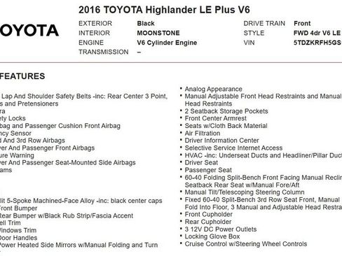Used 2016 Toyota Highlander Plus image 16