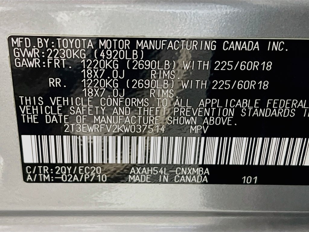 Used 2019 Toyota RAV4 XSE w/ XSE Weather Package AWD/4WD image 28