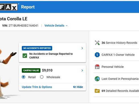 Used 2014 Toyota Corolla LE w/ Protection Package FWD image 3