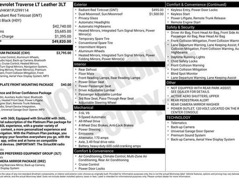 Used 2023 Chevrolet Traverse LT w/ LT Premium Package AWD/4WD image 20