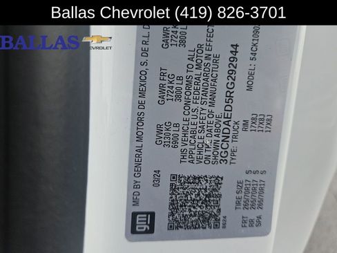 Certified 2024 Chevrolet Silverado 1500 W/T w/ WT Fleet Convenience Package image 33