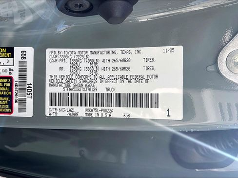 New 2026 Toyota Tundra Platinum image 17