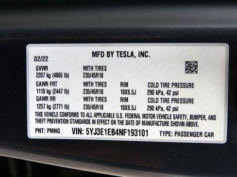 Used 2022 Tesla Model 3 Long Range image 42