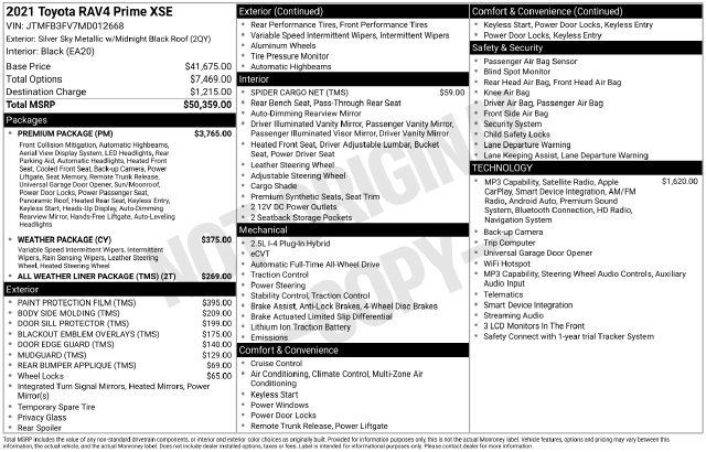 Used 2021 Toyota RAV4 XSE w/ Premium Package AWD/4WD image 25