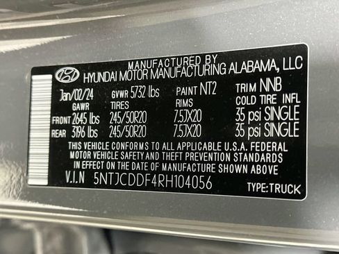 Used 2024 Hyundai Santa Cruz Night AWD/4WD image 25