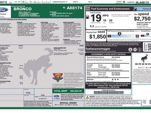 Used 2022 Ford Bronco Outer Banks image 57