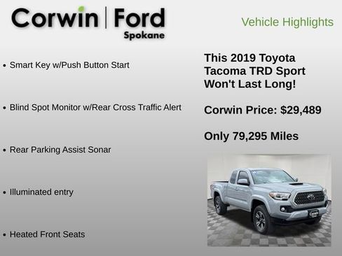 Used 2019 Toyota Tacoma TRD Sport w/ Technology Package image 18