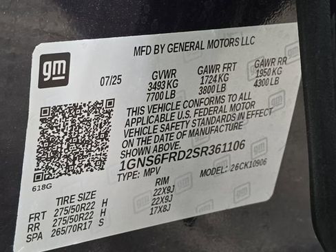 New 2025 Chevrolet Suburban Premier w/ Sun And Tow Package image 40