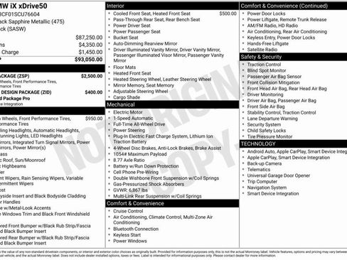 Used 2025 BMW iX xDrive50 w/ Sport Package image 7