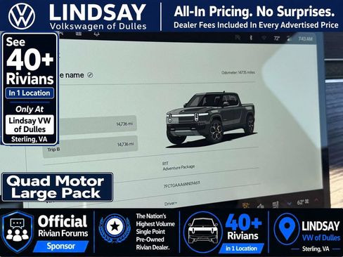 Used 2022 Rivian R1T Adventure AWD/4WD image 22
