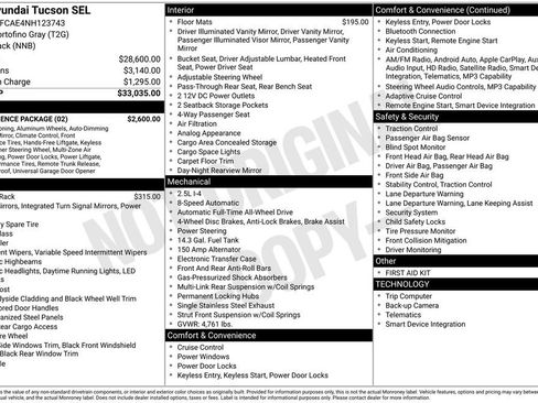 Used 2022 Hyundai Tucson SEL w/ Convenience Package AWD/4WD image 3