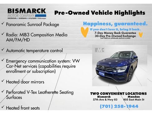 Used 2021 Volkswagen Tiguan SE w/ Panoramic Sunroof Package AWD/4WD image 5