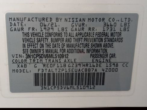 Certified 2021 Nissan Kicks SR w/ SR Premium Package FWD image 27