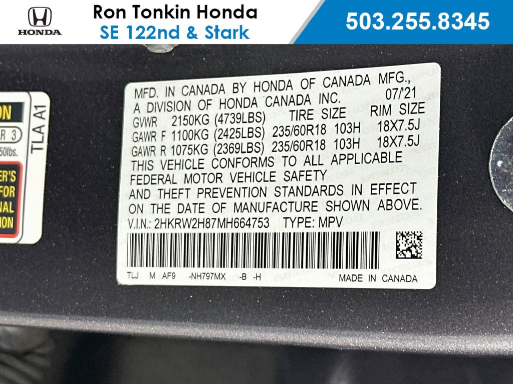 Used 2021 Honda CR-V EX-L image 34