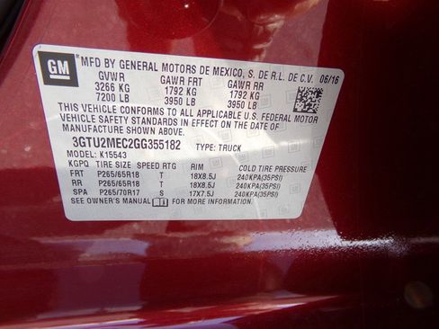Used 2016 GMC Sierra 1500 SLE w/ SLE Value Package AWD/4WD image 66