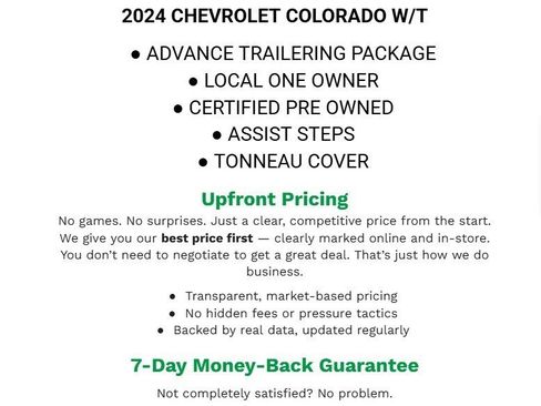 Certified 2024 Chevrolet Colorado W/T w/ Advanced Trailering Package image 2