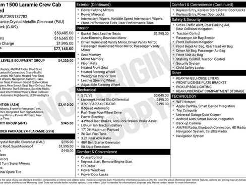 Certified 2024 RAM 1500 Laramie AWD/4WD image 59