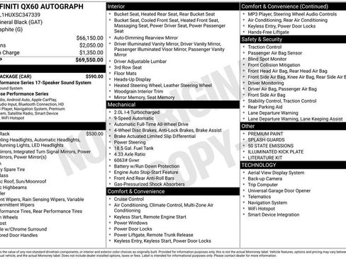 Certified 2025 INFINITI QX60 Autograph w/ Cargo Package image 31