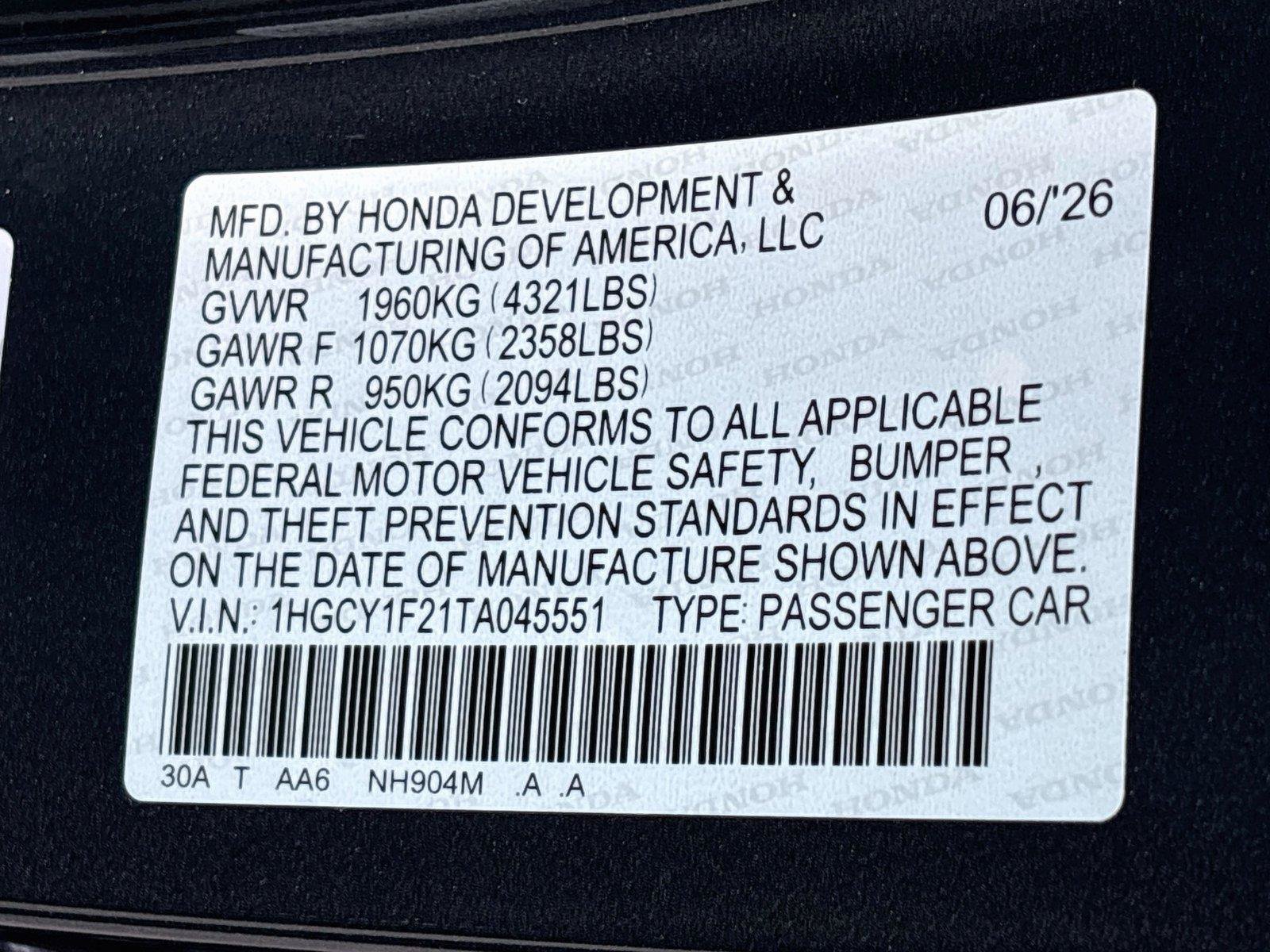 Certified 2026 Honda Accord LX image 34
