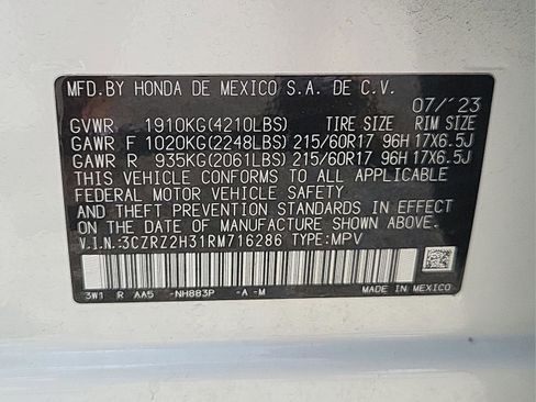Certified 2024 Honda HR-V LX image 23