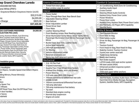 Used 2011 Jeep Grand Cherokee Laredo AWD/4WD image 6