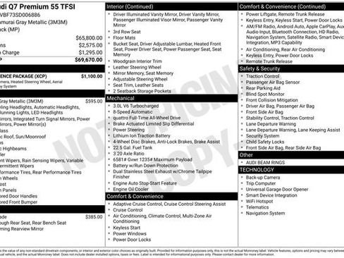 Used 2025 Audi Q7 3.0T Premium w/ Convenience Package image 2