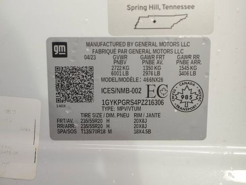 Used 2023 Cadillac XT6 Sport w/ Technology Package AWD/4WD image 39