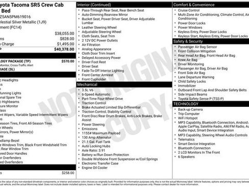 Certified 2023 Toyota Tacoma SR5 w/ Technology Package AWD/4WD image 35
