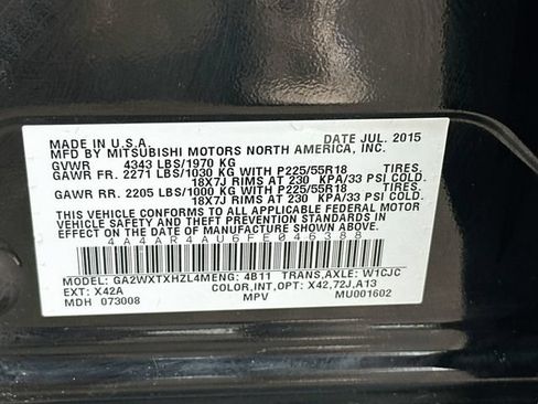 Used 2015 Mitsubishi Outlander Sport SE AWD/4WD image 32